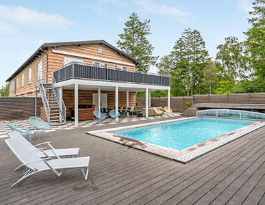 Ferienhaus mit Pool